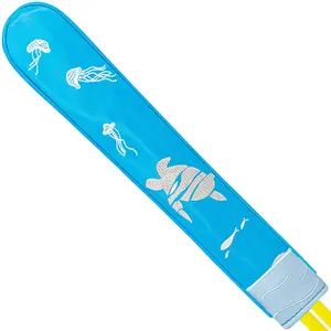 Marine Life Embroidered Golf Alignment Stick Cover, Premium PU Golf Direction Rod Sleeve, Durable Golf Training Accessory for Men & Women