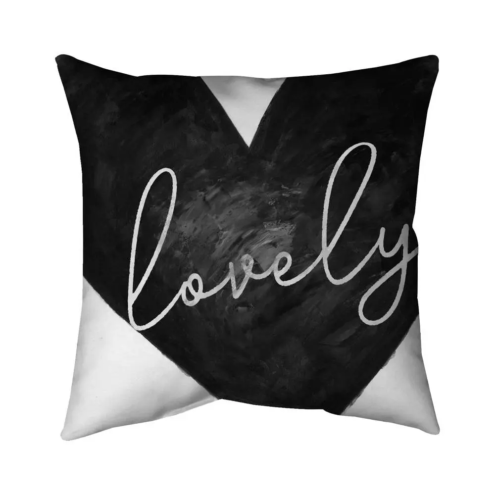 360 Stand 5542-1818-QU28 Unique Shape Throw Pillow, 18x18 in. White Polyester Print, UV Protection Indoor/Outdoor Cushion, Patio/Garden Home Decor Accent, Durable, Home Decorative Cushion, Indoor Outdoor Cushions