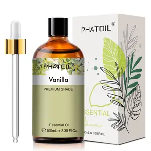 100ML Vanilla Essential Oil for Home Fragrance, High Quality Aromatherapy Oil for Diffusers Humidifiers Candle Soap Making, Scented Diffuser Oils, Scented