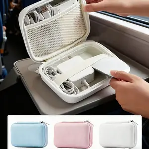 High-Strength EVA Hard Shell Storage Box, Multifunctional Storage Bin With Transparent Window - Waterproof And Dustproof, Suitable For Laptops, Power Banks, Cameras, Chargers, Cables And Other Electronics - Non-Slip Handle, Travel Organizer