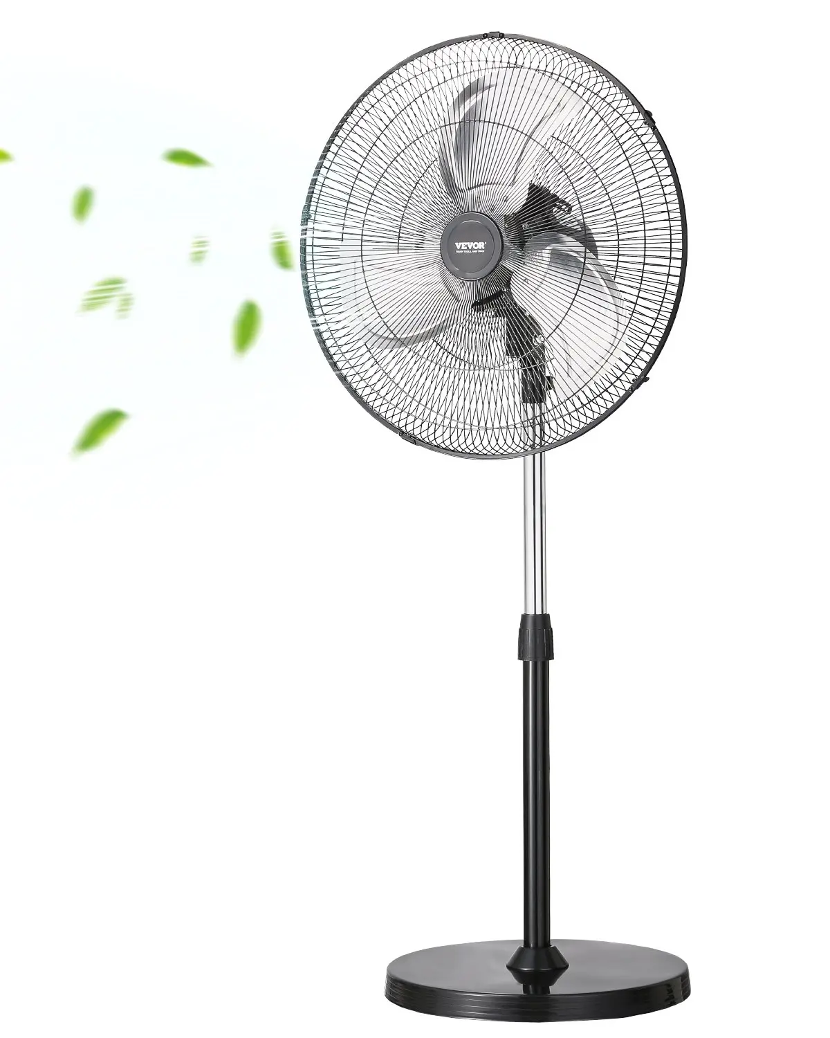 【Summerfinds】VEVOR 18" Industrial Pedestal Fan3-Speed Oscillating Adjustable Room Fan with Adjustable Height for Summer Use, Adjustable Speeds Fan, Father's Day Gifts