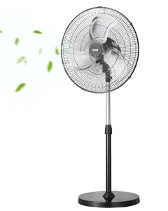 VEVOR 18" Industrial Pedestal Fan 3-Speed Oscillating Fan with Adjustable Height