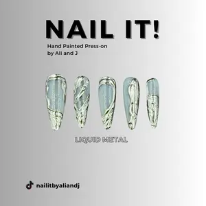 Nail It! Liquid Metal Press-On Nails
