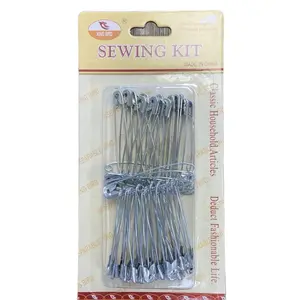 Large Silver Safety Pins Sewing Kit – Multipurpose Household Pins .paquete de alfileres