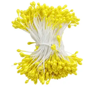 240pcs 3mm Pearlized Finish Dual-Head Flower Stamen Heart for DIY Craft Supplies, Artificial Flowers, Diy Fake Flowers, Floral Decorations, Handmade Accessories, Ornaments
