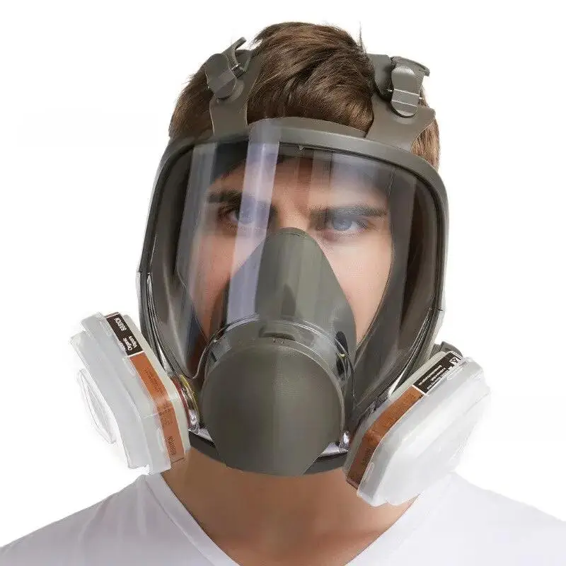 Full Facepiece Reusable Respirator 6800, 7-In-1 Design, Anti-Fog & Breathable, Ideal for Painting, Welding, Chemicals