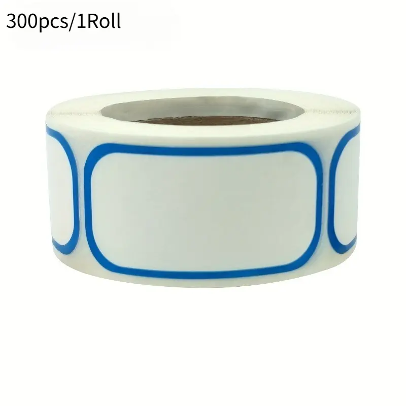 300pcs/Roll Self-adhesive Kitchen Labels, Food Storage & Refrigerator Jar Organization, Blank Date Marking Stickers, Home Essentials
