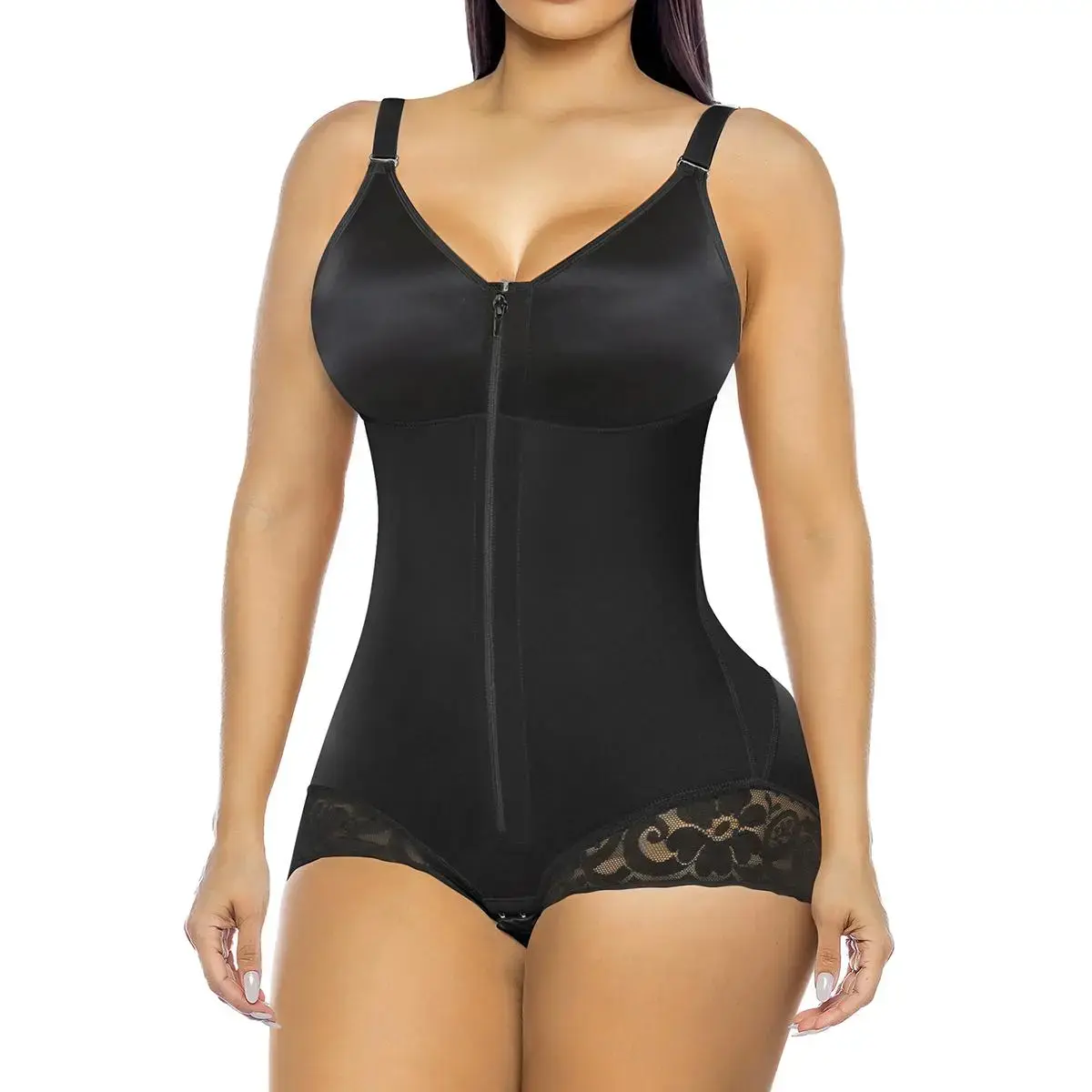 YIANNA Overbust Fajas Colombianas for Women, Tummy Control Brief Shapewear, High Compression Girdle Body Shaper Compression Garment