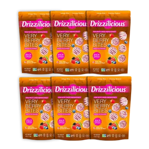 6 Pack - Drizzilicious Very Berry Sweet Mini Rice Cakes 4 oz