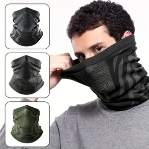 Winter Cycling Face Mask Thermal Ski Mask Warm Windproof Skiing Headband Outdoor Sports Hiking Ear Protection Neck Gaiter Equipment