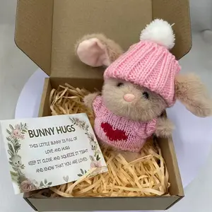 Gift Mini Rabbit Toy, Adorable Plush Bunny for Kids, Perfect Birthday Present, Cute Stuffed Animal for Children, Fun Plaything