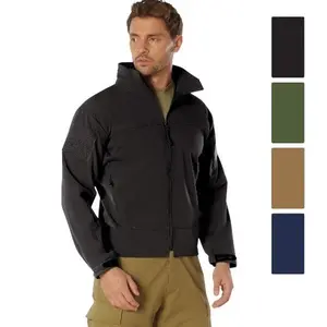 Rothco Covert Ops Lightweight Soft Shell Jacket - Waterproof 3-Layer Fabric System with 2 Front Zip Pockets & Adjustable Wrist Cuffs for Men
