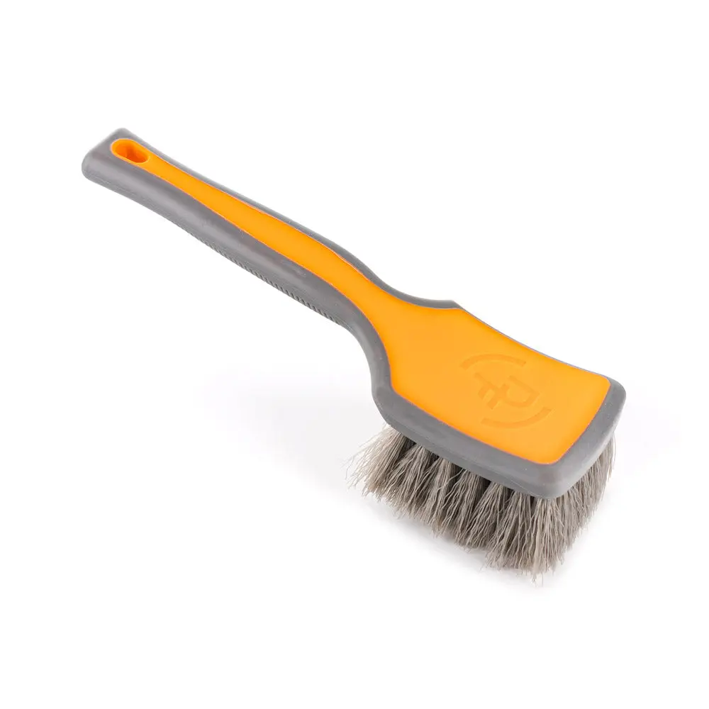Detail Factory - ProGrip Tire Brush - Ergonomic ProGrip Handle, Stiff Synthetic Bristles, Ergonomic Design, Clean Your Tires with Ease