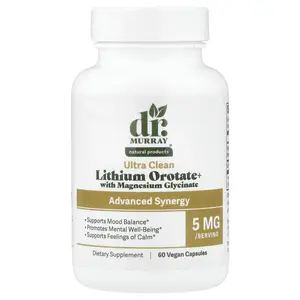 Dr. Murray's Lithium Orotate With Magnesium Glycinate, 60 Vegan Capsules