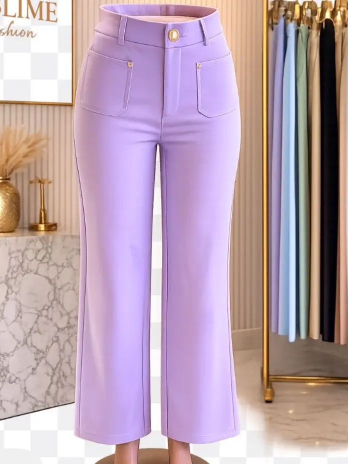 High Wasted Lavender Pants