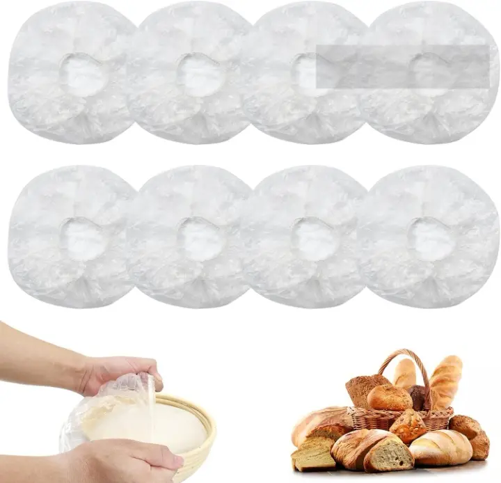 Food Grade Plastic Sourdough Bread Proofing Basket - Reusable Banneton Dough Rising Basket with Liner, 120-Piece Bakeware for Homemade Artisan Bread Baking, 120 Pieces