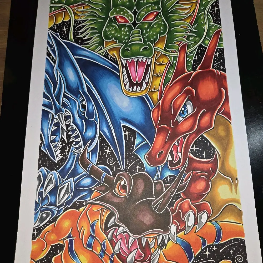 4Dragons print 11in by 17in