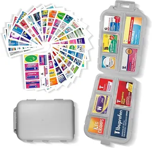 Travel Daily Pill Container Mini Medication Organizer Storage Pill Organizer Travel Essentials Pill Case 7 Day Pill Organizer