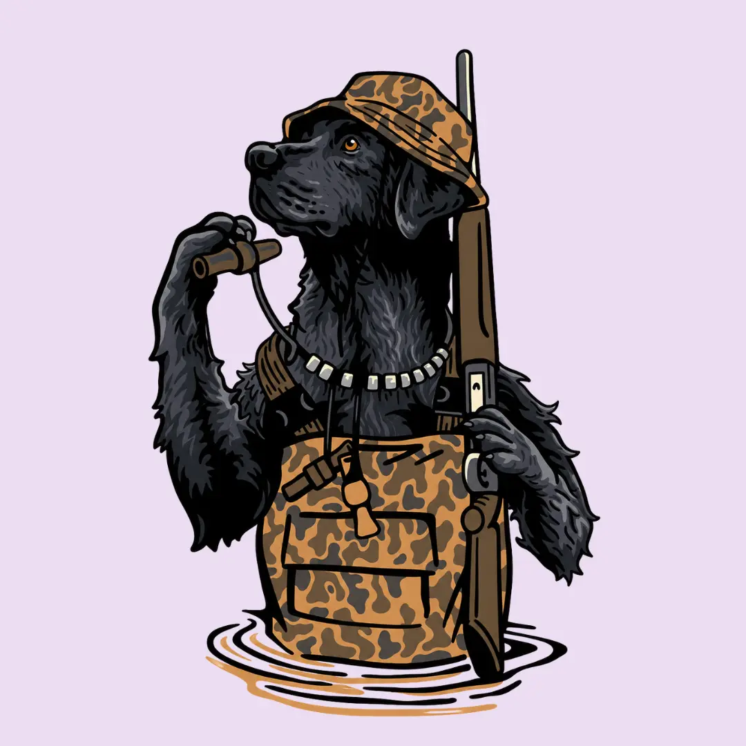 Duck Hunting Dog Sticker, Black Lab Duck Hunter Vinyl Sticker, Labrador Retriever Hunting Decal, Waterproof Hunting Sticker, Duck Hunter Gift