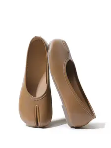 Early Spring Elegant Single Shoes, Women Trendy Pig Foot Toe Separated Slip-On, Soft Sole Low Heel Loafer, Comfortable Lazy Flat Shoe Footwear Soft Sole Flats