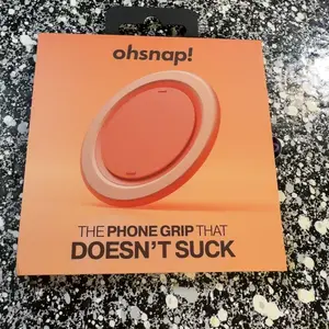 Ohsnap Grip - Modern Magnetic Phone Grip, Stand, & Mount for iPhone & Android 360° Rotation Kickstand, Adhesive-Free Design