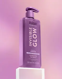 MineTan Invisible Glow Darkest Hydrating Tan Gelly | Transfer-Resistant, Sunless Tanning Gel for Face and Body, Bronze Glow, Clear Self Tanner, Ultra Dark Tan, Deep Brown