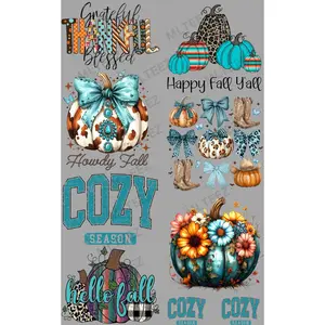 GRATEFUL, THANKFUL, BLESSED PREMADE GANGSHEET  - 22X36  DTF TRANSFERS - DIRECT TO FILM