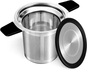 Stainless Steel  Infuser Steeper Strainer for Loose Leaf , Fine Mesh  Diffusers Ball Bag Filter Holder with Heat Proof Handles for Teapots, Mugs, Cups