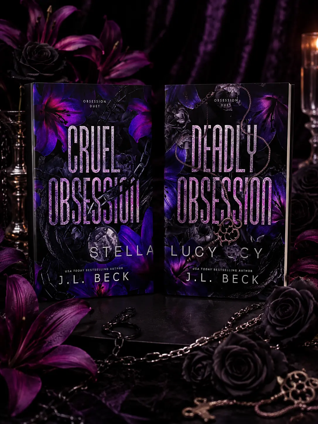 Cruel Obsession & Deadly Obsession by J.L. Beck and Stella Lucy – Obsession Romance Duet, Choose Single Book or Complete 2-Book Set
