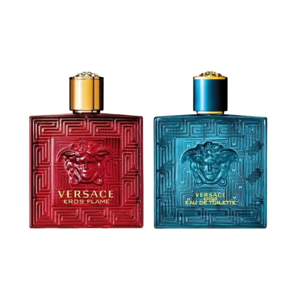 Versace Eros EDT and Eros Flame EDP Combo for Men 3.4 oz Each - Long Lasting Fragrances Versace Eros EDT and Eros Flame EDP Combo for Men 3.4 oz Each - Long Lasting Fragrances