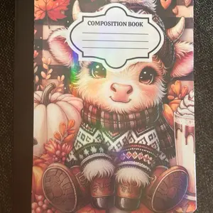 Composition Notebook - Featuring Adorable Character Design and Holographic Cover Design