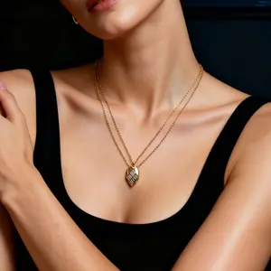 LG100 Lady Snake Necklace hand made fashion jewelery