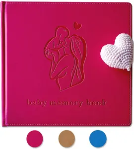 Beautiful Baby Memory Book with Colorful Baby Stickers; Baby Book Keepsake for Memories and Milestones; Thoughtful Baby Shower Girl or Boy Gift;