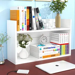 Desktop Bookshelf Storage Rack Two-Layer Office Desk Organizer Bookshelf for Students Small Storage Cabinet Children's Small Bookshelf