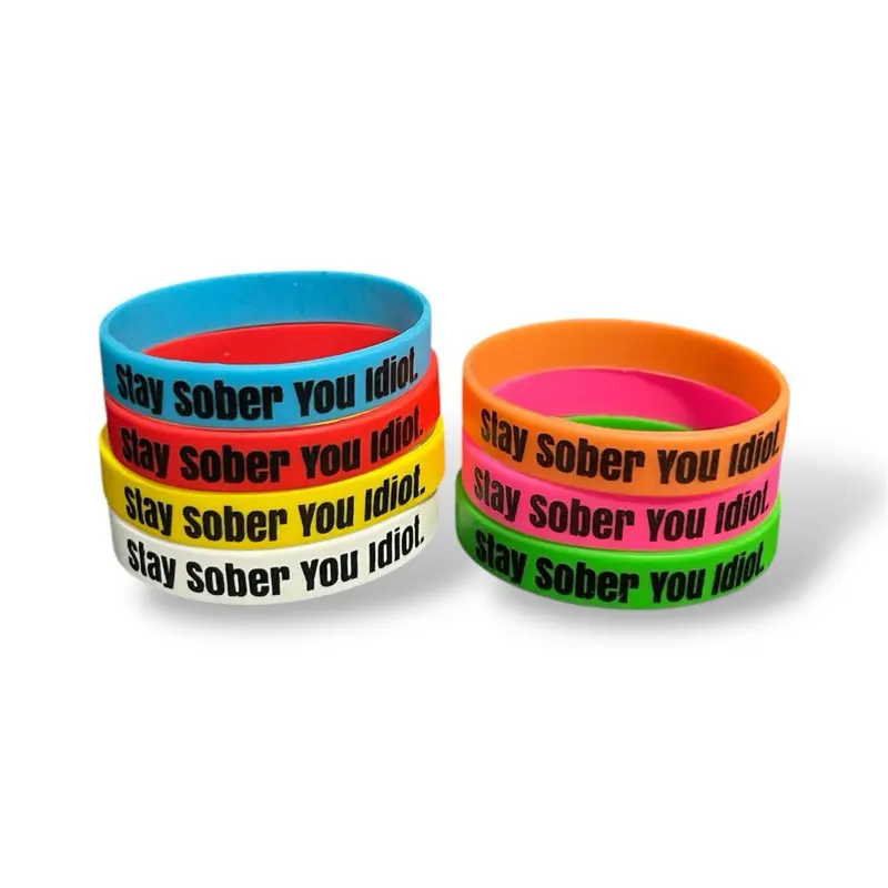 Stay Sober You Idiot. Wristbands Quick Dry Water-Resistant Breathable Comfortable Unisex