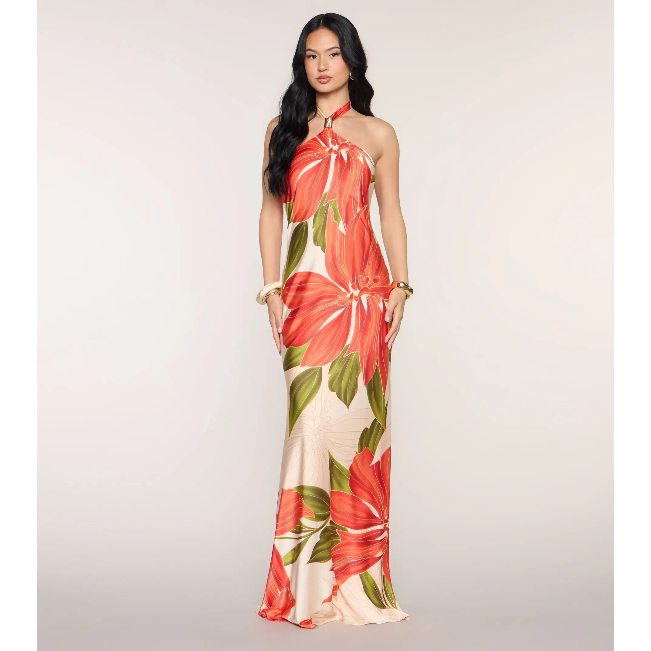Maryanne Floral A-Line Formal Dress