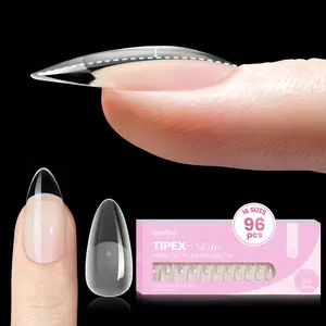 Beetles Tipex Lite Instant Apex Nail Extension Tips - Tipex 2.0 Acrylic Nail Flat Nails Manicure Gel press ons Nail Art DIY Nails Art Black Friday Winter Nail Christmas Gift