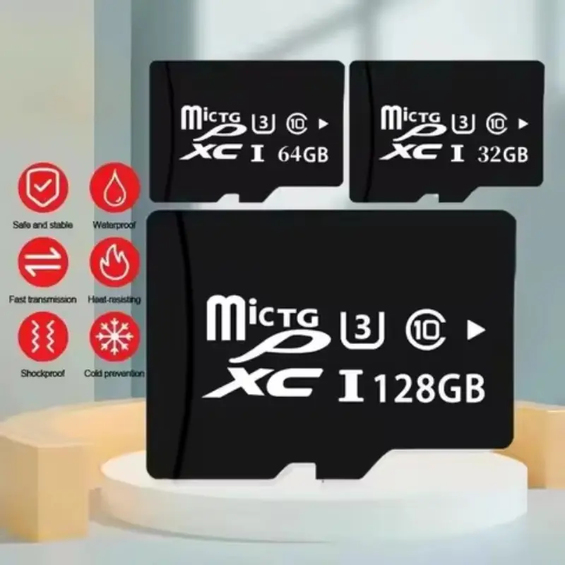High-Speed C10 SD Flash Micro Tarjeta Memory Cards, Available in Sizes 128GB-16GB, Ideal for Phones & Drones, Secure Data Storage Solution,Mini TF card, MicroSD Memory Card, MicroSDXC Card