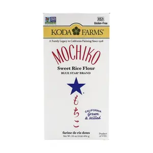 Koda Farms Japanese Sweet Rice Flour (Mochiko) - 1lb (454g) for Mochi, Daifuku, Tangyuan, Snow Mochi, and Gluten-Free Baking