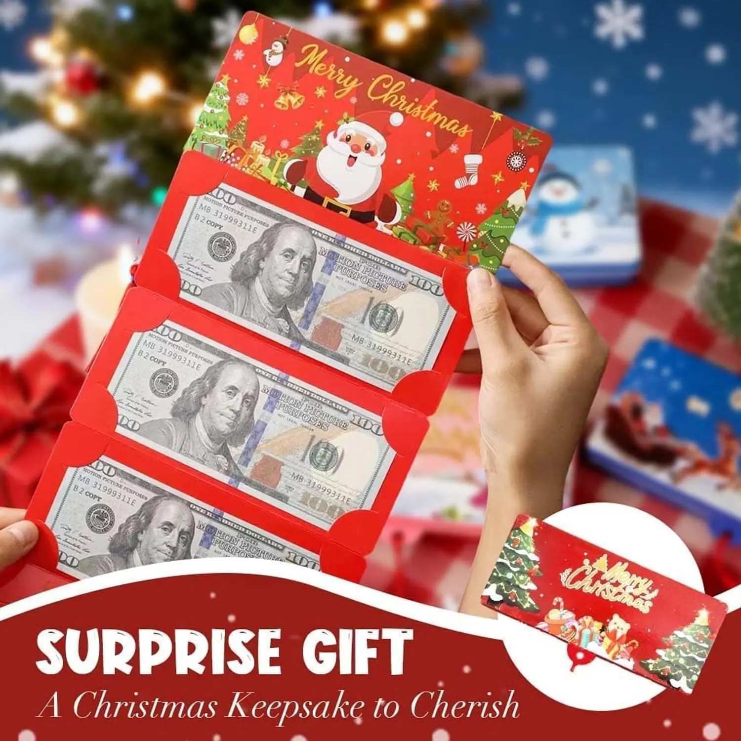 christmas tree of money Merry Christmas tree Money Holder Ornament – The 315 Studio