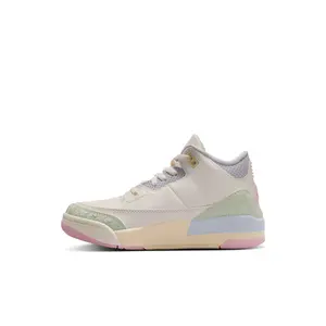 Air Jordan 3 Retro "Sail and Jade Aura" - Preschool