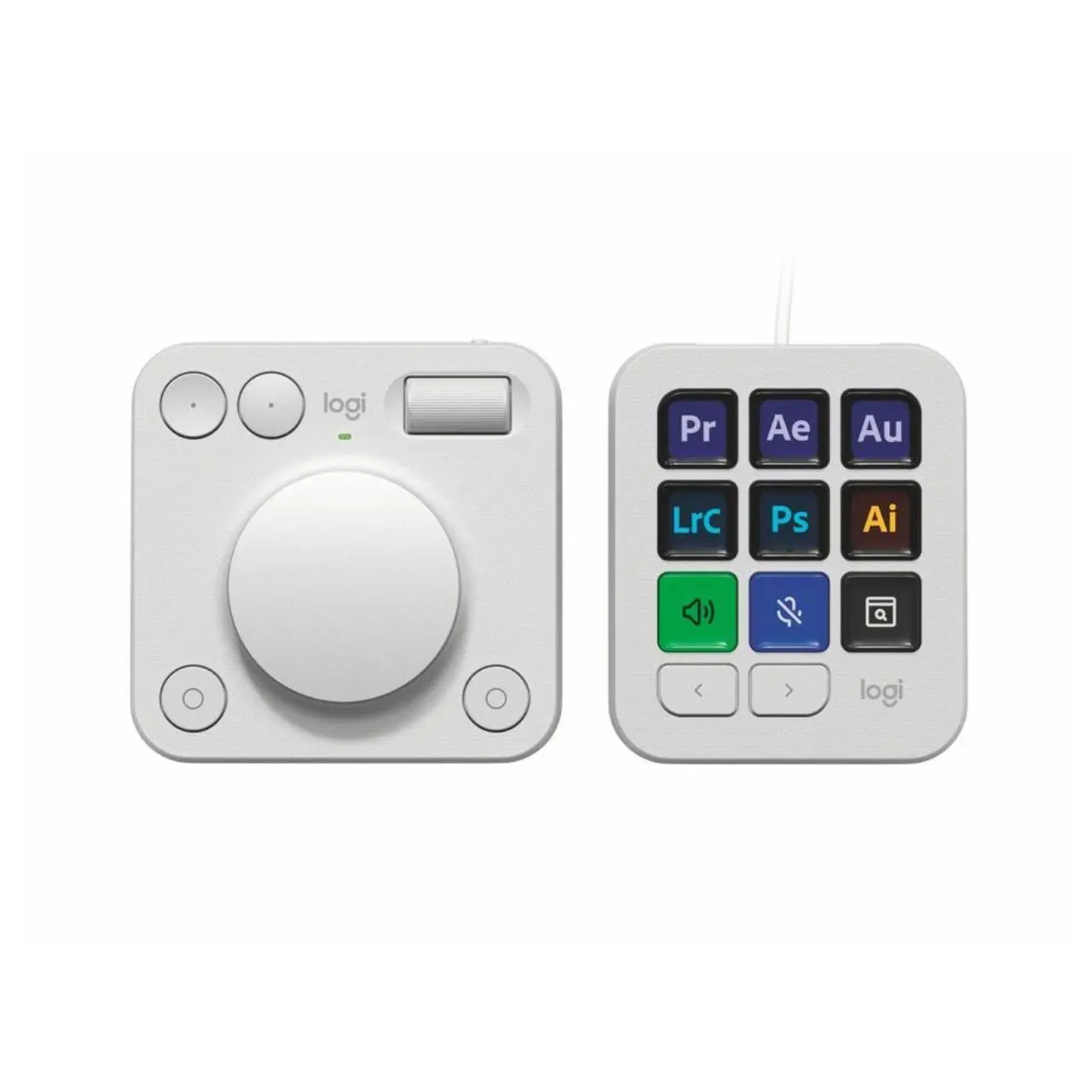 Logitech MX Creative Console Keypad & Dial Pale Gray Bluetooth Wireless Keyboard   920-012661