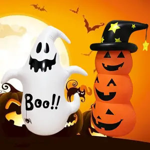 Inflatable PVC Christmas & Halloween Prop, Pumpkin Santa Toy Decoration, Perfect for Holiday Celebrations & Party Decor
