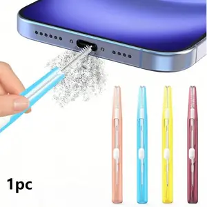Dual Head Cell Phone Cleaning Set, Multi-Function Portable Earphone Cleaner, Charging Port Dust Removal Tool, Speaker Hole Brush, Easy Storage Design, Convenient Carry