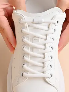 1 Pairs Elastic Lazy Shoe Laces with Capsule Buckle, No-Tie Fashion Shoelaces for Skate Shoes, Sports Shoes and Sneaker, All Seasons Casual Style
