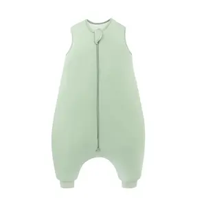 PurComfy Supersoft Toddler Sleep Sack with Feet, 1.0 TOG Premium Bamboo Viscose Sleep Bag Walker with Legs, 2-Way Zipper pajamas, Wearable Sleepwear with Legs, (6Months-4T)