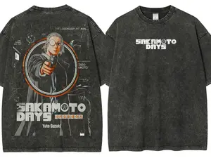 valentine shirts  25 Hot Anime Washed Vintage Sakamoto1 Days Women Men Fashion Hip Hop Oversized T-shirts Summer Cotton Comfort Female T Shirt Top