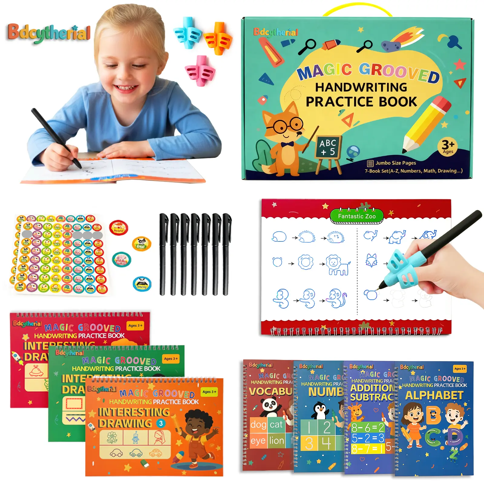 Children's Day This reusable magic groove writing practice book is suitable for children aged 3-8. It's also ideal for preschool tracing activities for children aged 5-7. Visual Learning Tools Teaching Supplies Visual Learning Tools Visual Learning Tools