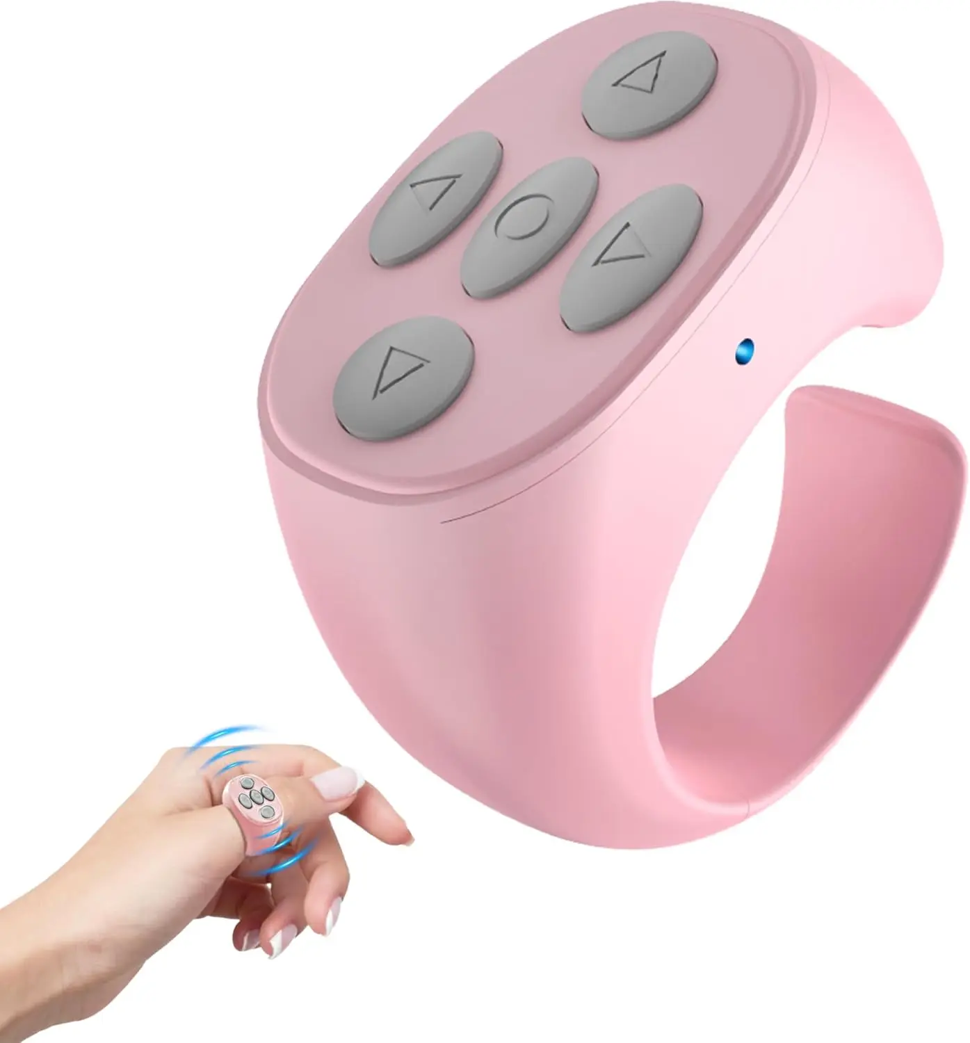 Fingertip Wireless Bluetooth Remote Control 2025 New Video Scrolling Ring Remote Page Turner Rechargeable Camera Video Recording Remote for TikTok and More