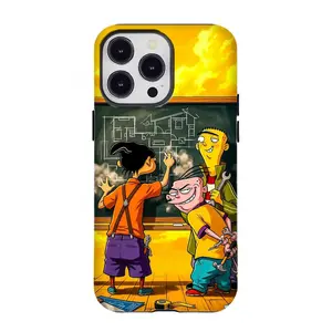 Classic Cartoon Ed, Edd n Eddy Phone Case Compatible for iPhone 17 Promax 16 15 14 13 12 11 and for Samsung S21-S25 Perfect Gift for Cartoon Fans Her/Him